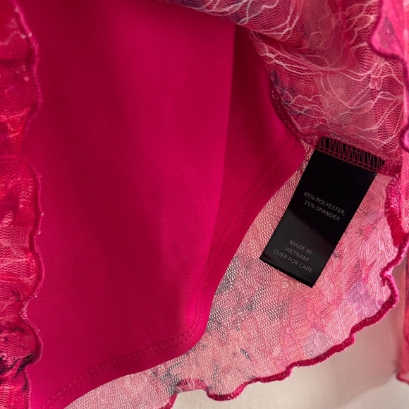 BCX Women's Red Floral Blouse - Picture 6 of 6